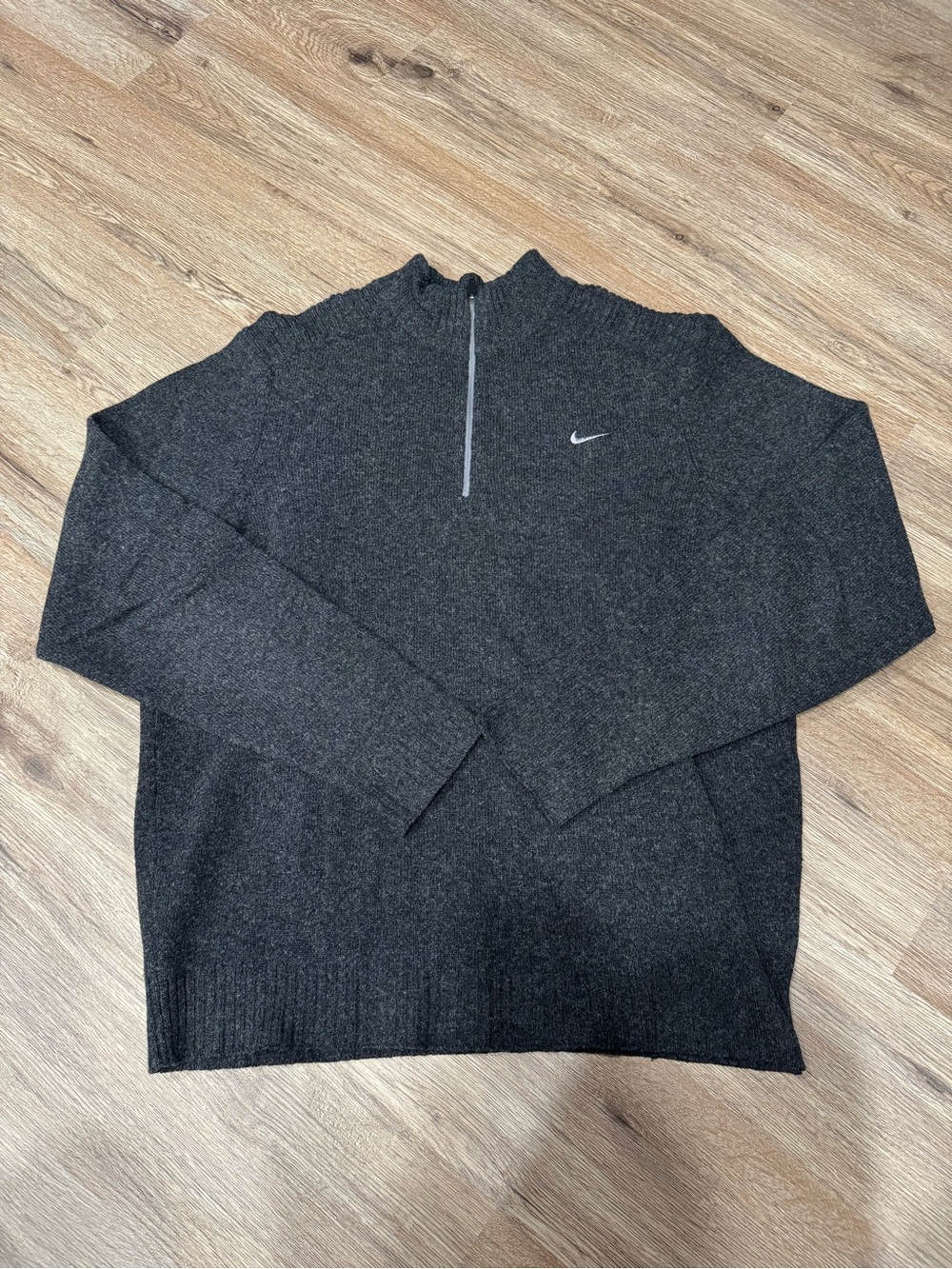 Y2K Nike Golf Men’s Charcoal Gray Quarter Zip Sweater